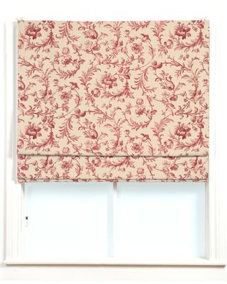 Cranberry Ironwork Scroll Made-to-measure Roman Blind