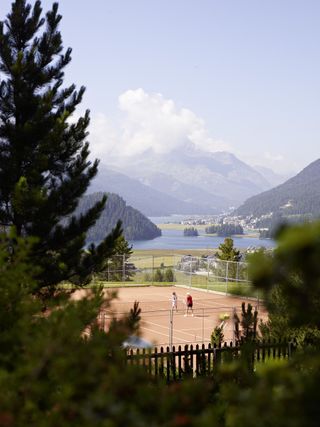 Alpine tennis court