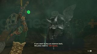 Zelda Tears of the Kingdom Respec Cursed Statue
