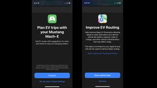 Apple CarPlay EV Route Planning