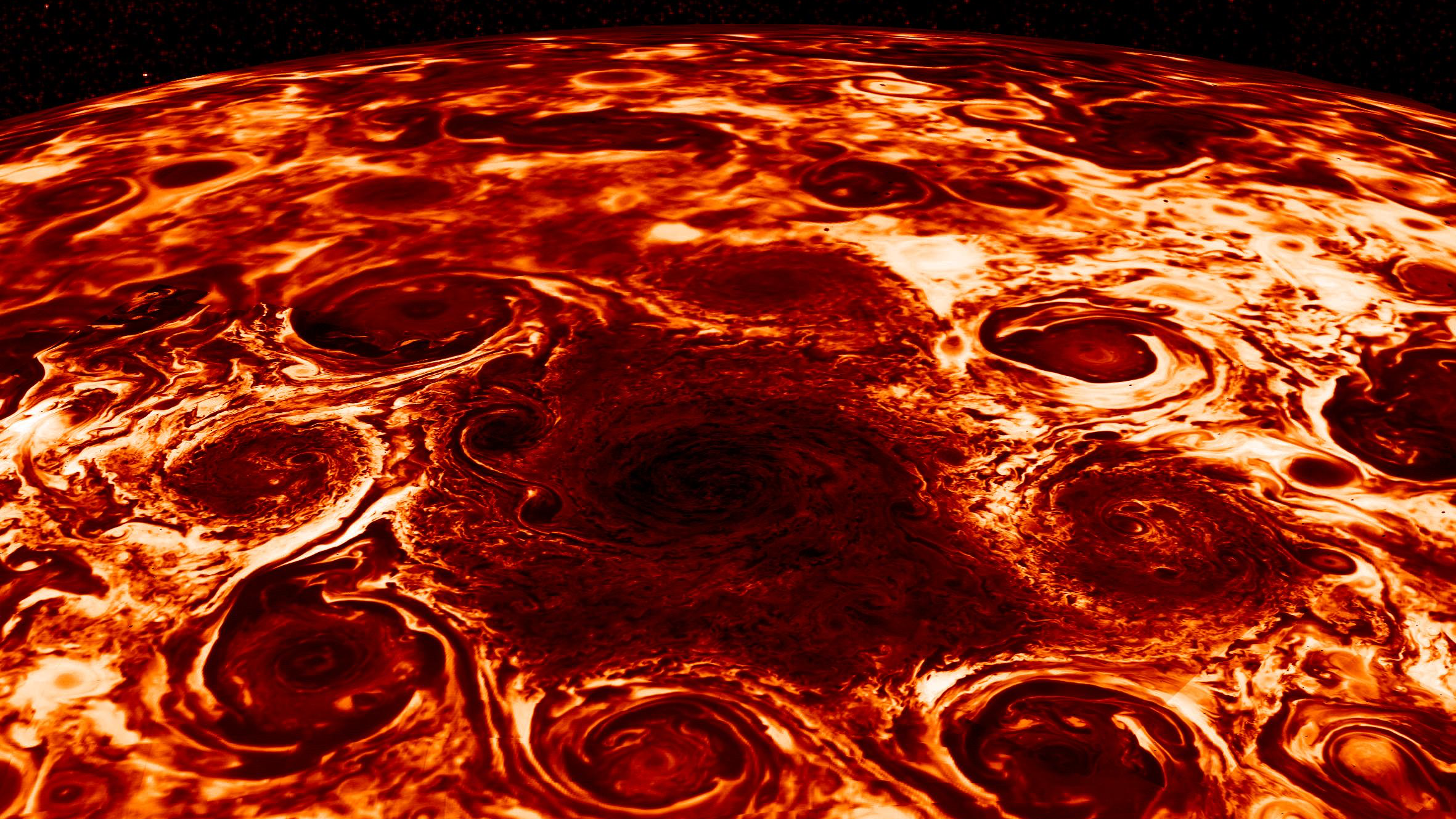 cyclones on Jupiter