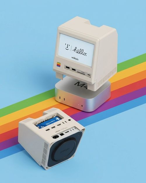 Wokyis M5 Retro Dock Station for Mac Mini M4