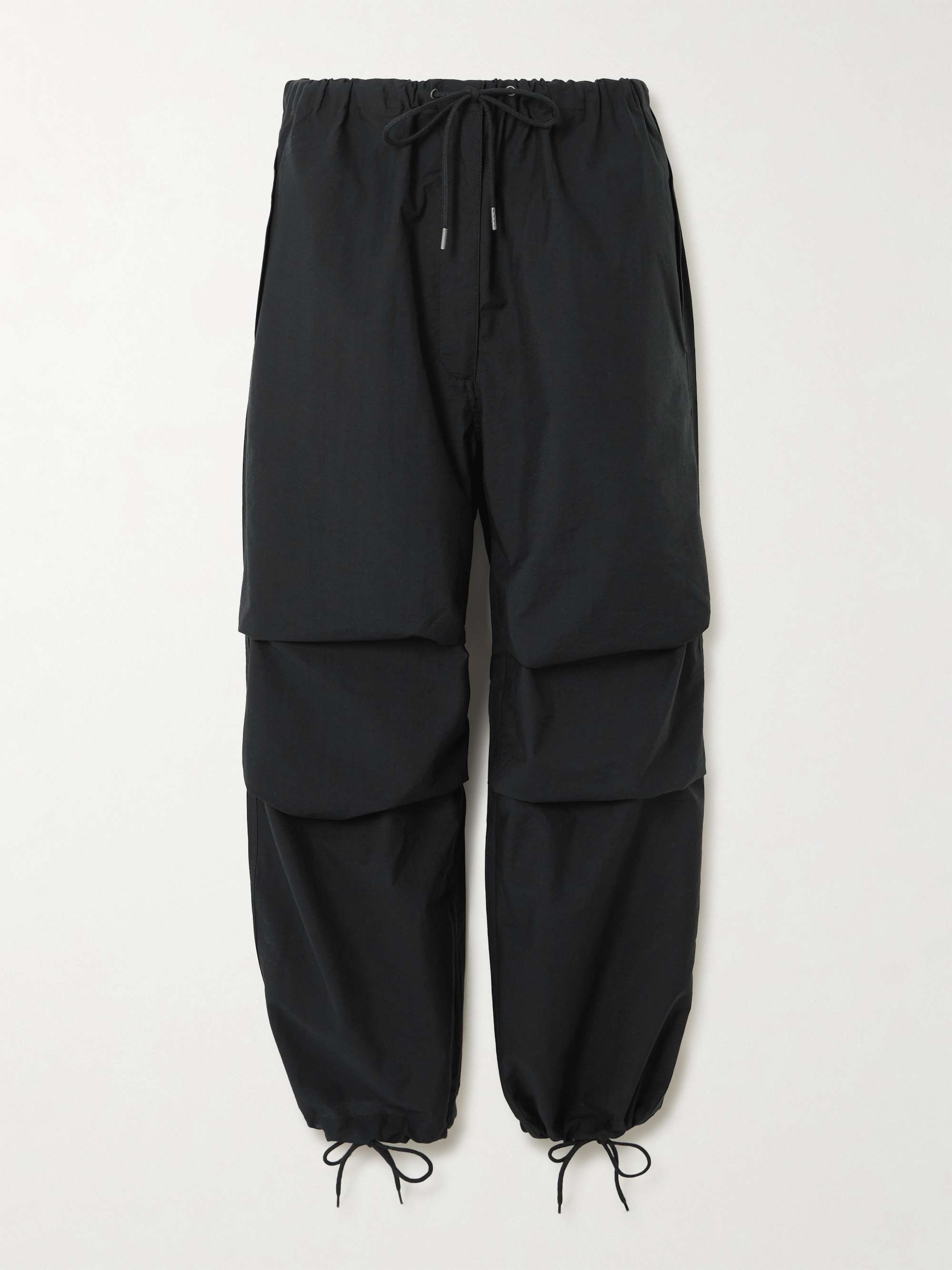 Cotton-Blend Wide-Leg Cargo Pants