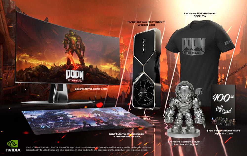 DOOM Eternal GeForce RTX 3080 Ti Demon Slayer Bundle