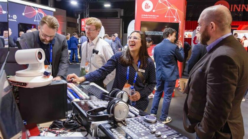 Show attendees visit the ‘Accelerator Zone’ at IBC2024. 