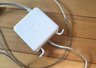 Frayed MacBook charger