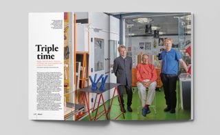 Richard Rogers, Graham Stirk and Ivan Harbour of Rogers Stirk Harbour + Partners, for the November 2017 issue of Wallpaper* magazine