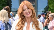 A headshot of Isla Fisher on day 1 of Wimbledon 2026 