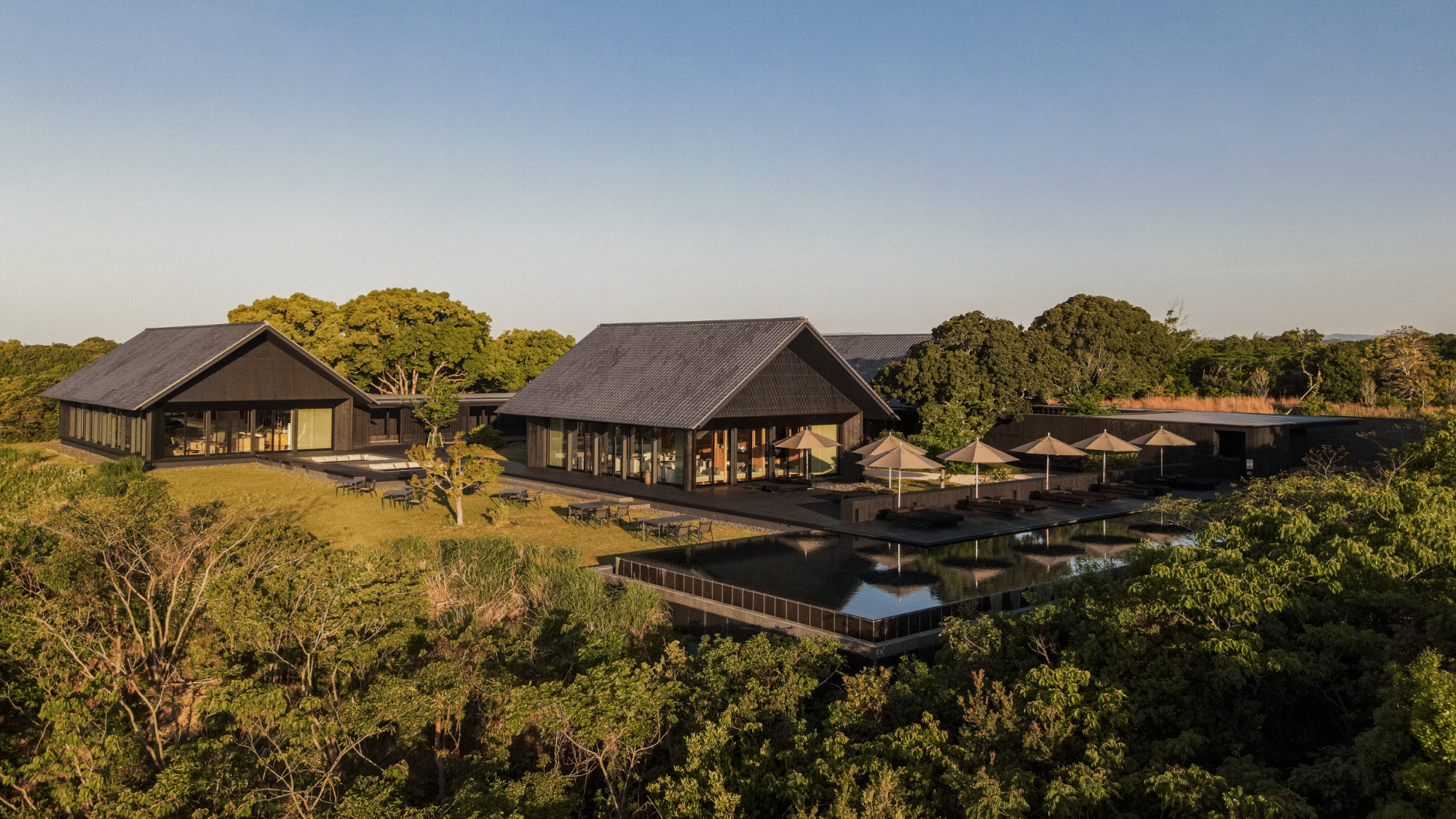 Amanemu, with its outdoor onsen baths and pine-cloaked hills