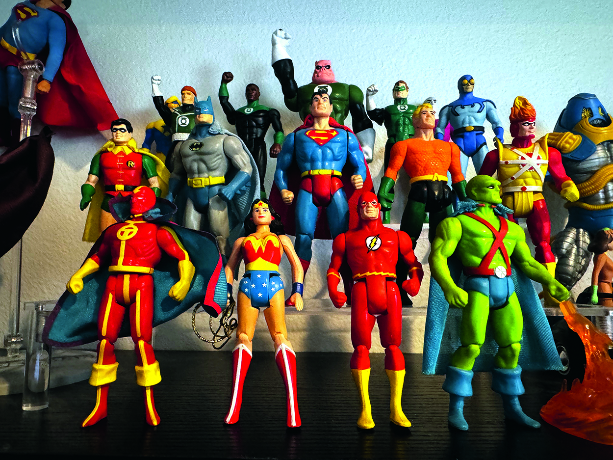 A collection of comic book figures