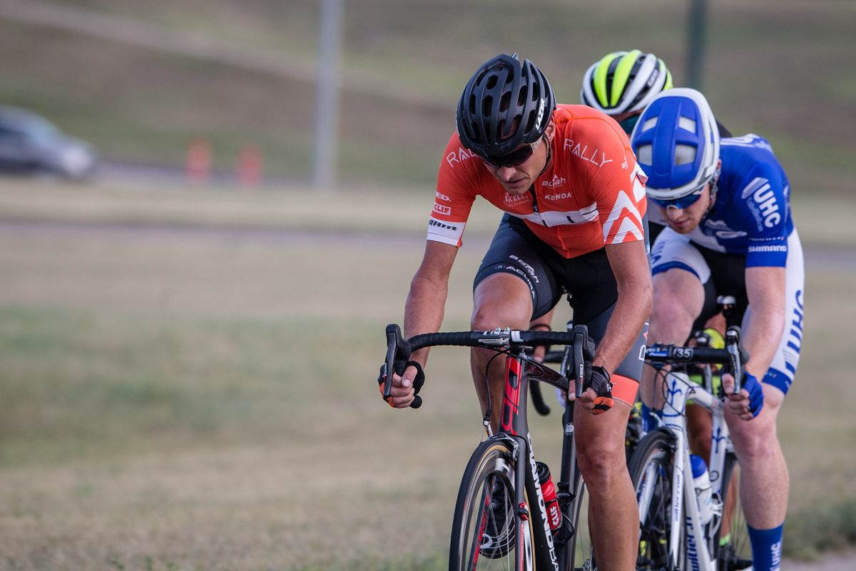 Danny Pate (Rally) leading a late attack