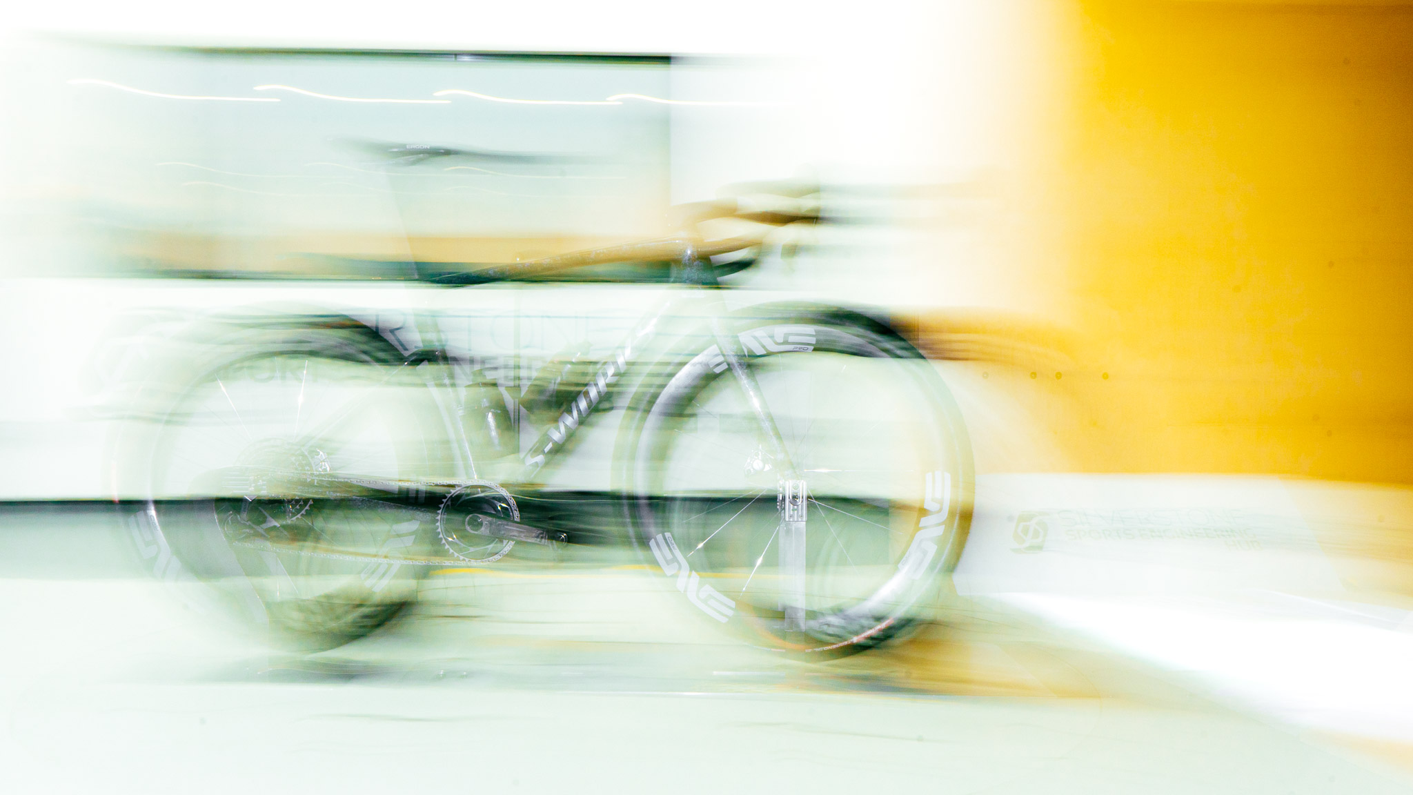Behind the scenes in a wind tunnel gravel bike test