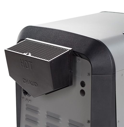 The Jandy JXi uses sidewall ventilation for flexible installations.