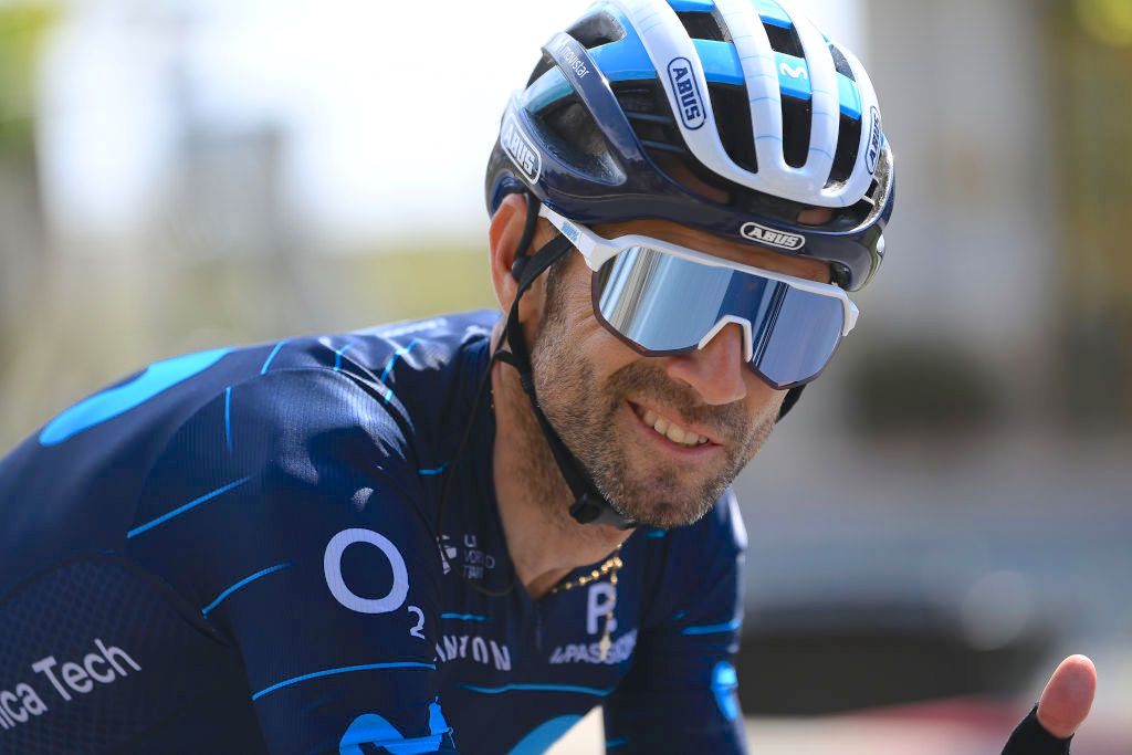 SCALEA, ITALY - MAY 12: Alejandro Valverde Belmonte of Spain and Movistar Team competes during the 105th Giro d&#039;Italia 2022, Stage 6 a 192km stage from Palmi to Scalea / #Giro / #WorldTour / on May 12, 2022 in Scalea, Italy. (Photo by Tim de Waele/Getty Images)