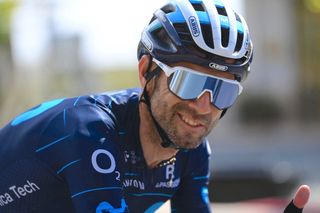 SCALEA, ITALY - MAY 12: Alejandro Valverde Belmonte of Spain and Movistar Team competes during the 105th Giro d'Italia 2022, Stage 6 a 192km stage from Palmi to Scalea / #Giro / #WorldTour / on May 12, 2022 in Scalea, Italy. (Photo by Tim de Waele/Getty Images)