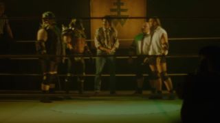 A wrestling scene in Dark Match