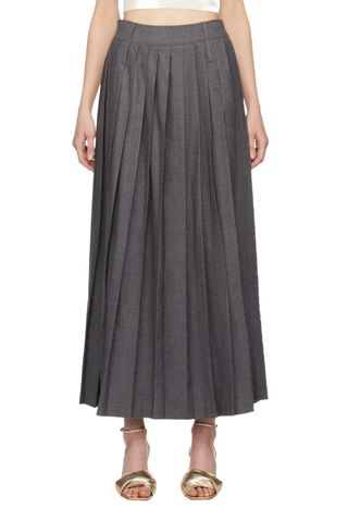 Gray Bailey Maxi Skirt