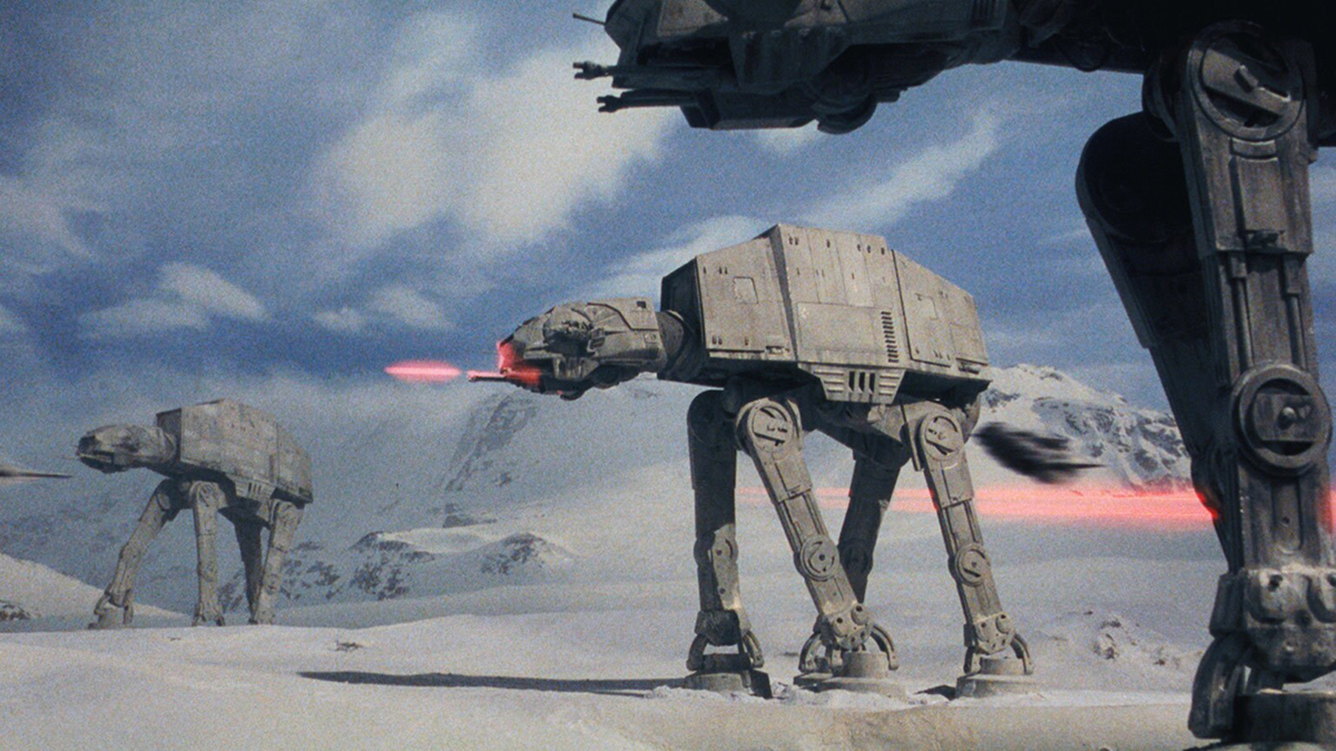 The AT-AT&#039;s from the battle of Hoth in The empire Strikes Back