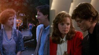 Molly Ringwald and Andrew McCarthy in Pretty in Pink, Eric Stoltz and Lea Thompson in Some Kind of Wonderful