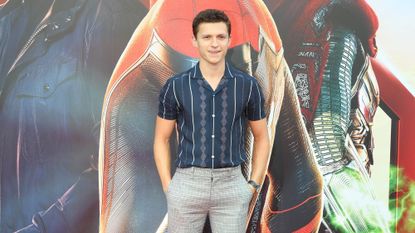 Tom Holland promoting the release of Spider-Man: Far Away From Home