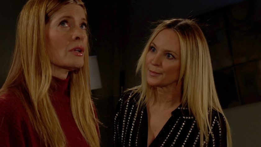 Michelle Stafford and Sharon Case as Phyllis and Sharon worried in The Young and the Restless