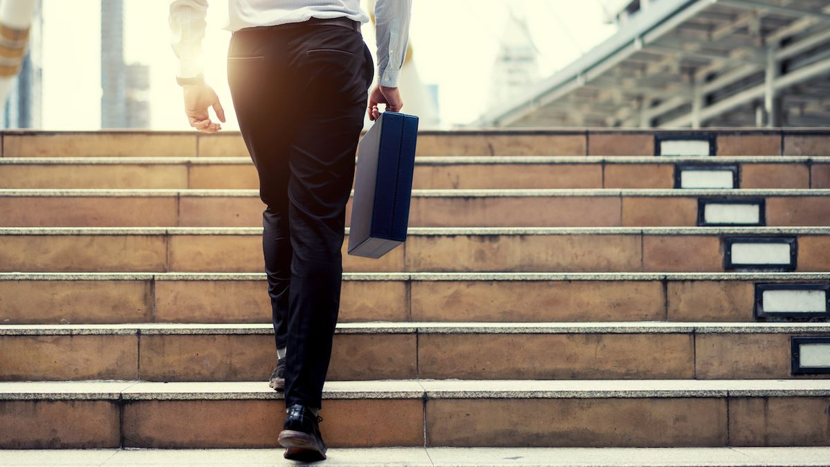 Businessman with briefcase