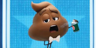 Sir Patrick Stewart as the Poop Emoji in The Emoji Movie