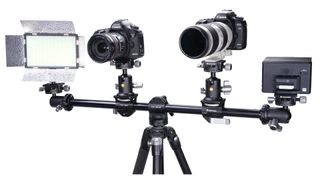 Vanguard Veo Mt-12 arm supporting multiple cameras