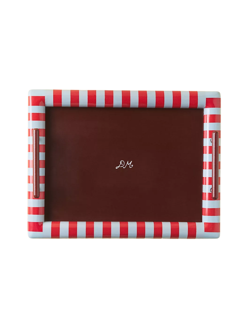 Striped Damson Madder Tray