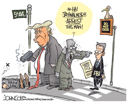 Political Cartoon U.S. FISA Court Donald Trump FBI