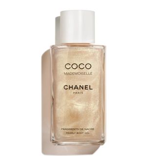 A bottle of Chanel Coco Mademoiselle body lotion
