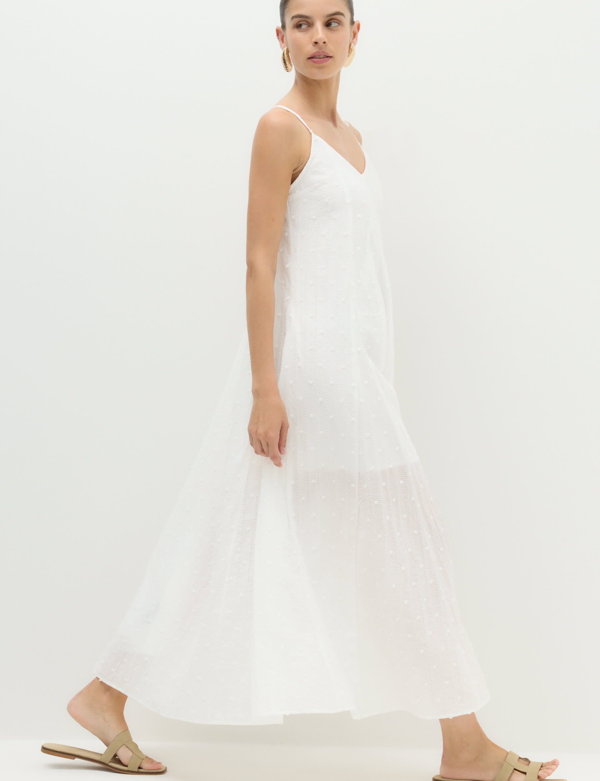 Textured Dobby Maxi Beach Dress