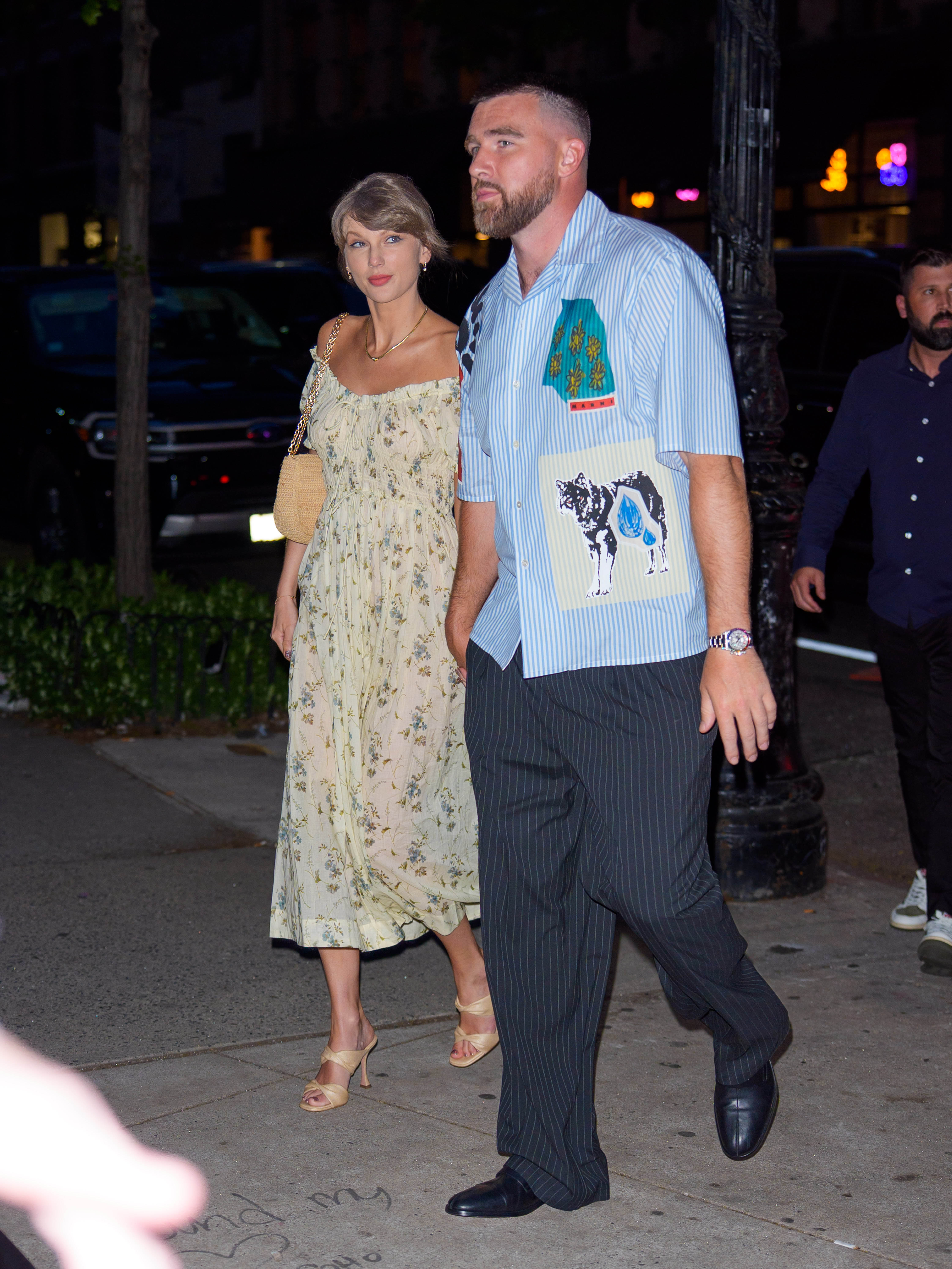 Taylor Swift wears a Doen dress for date night with Travis Kelce in New York