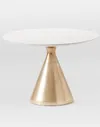 Silhouette round pedestal table