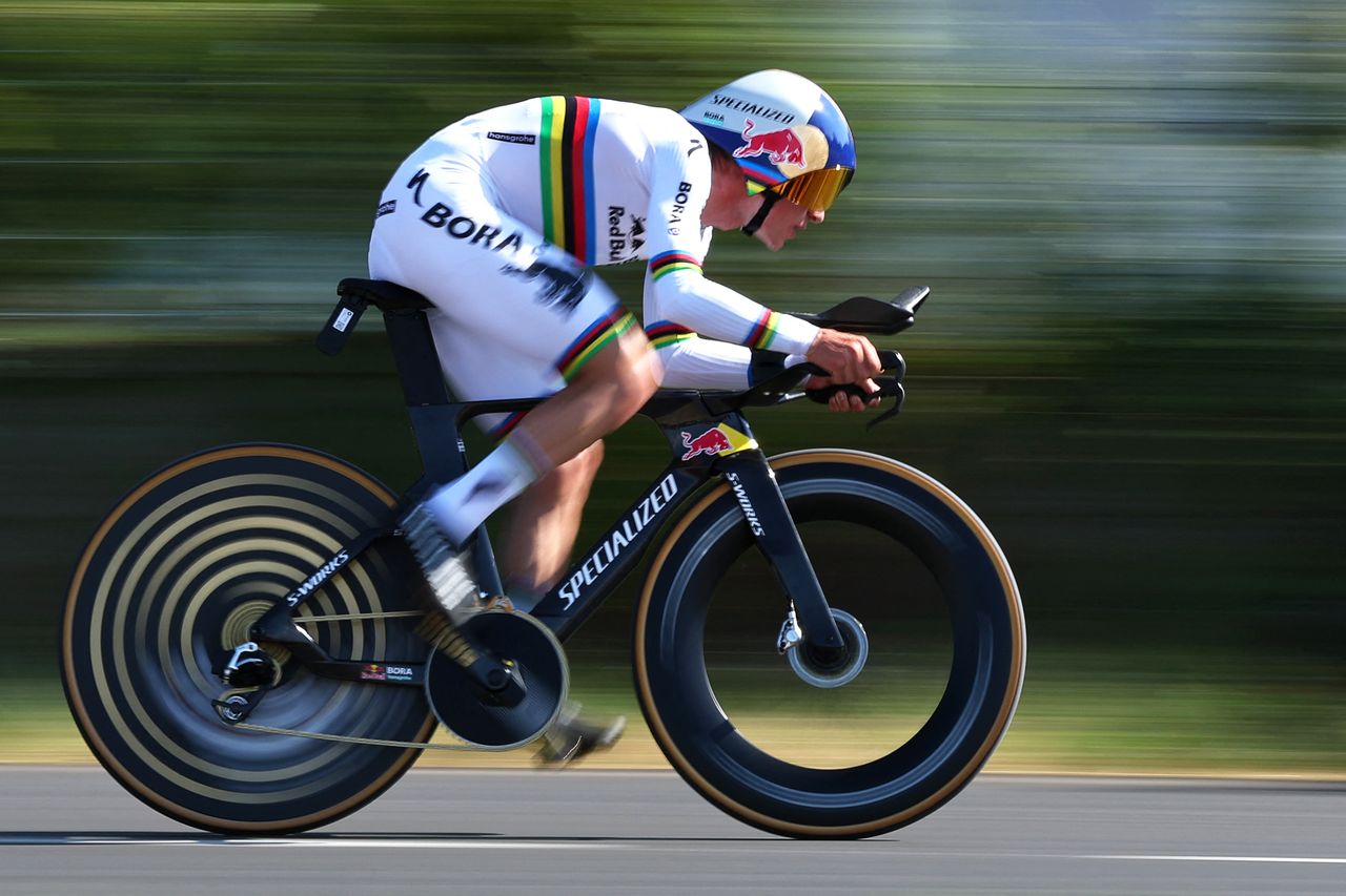 Evenepoel dominates Tour de France time trial, gains on GC leader