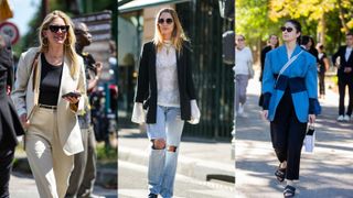 brunch outfit ideas blazers street style