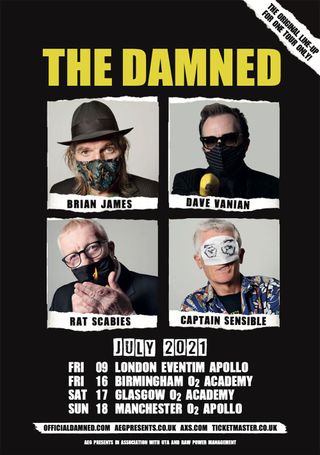 The Damned 2021 Tour