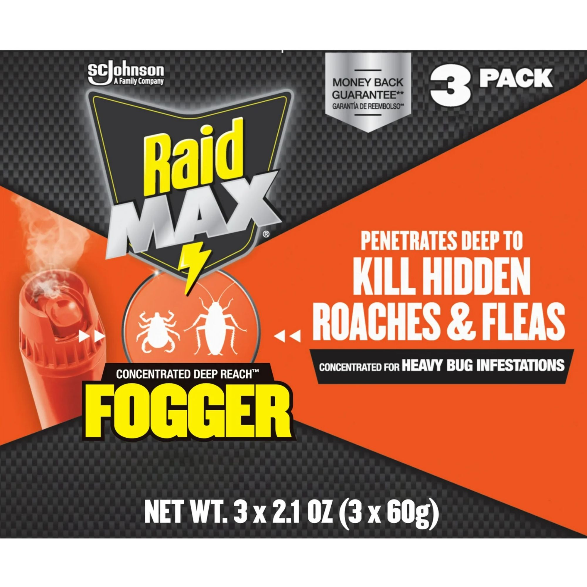 Raid Max Fogger for Indoor Use 6.3 Ounce (pack of 1)