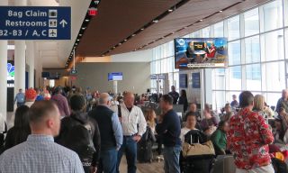 Rockbot Airport TV Network in action in New Orleans.