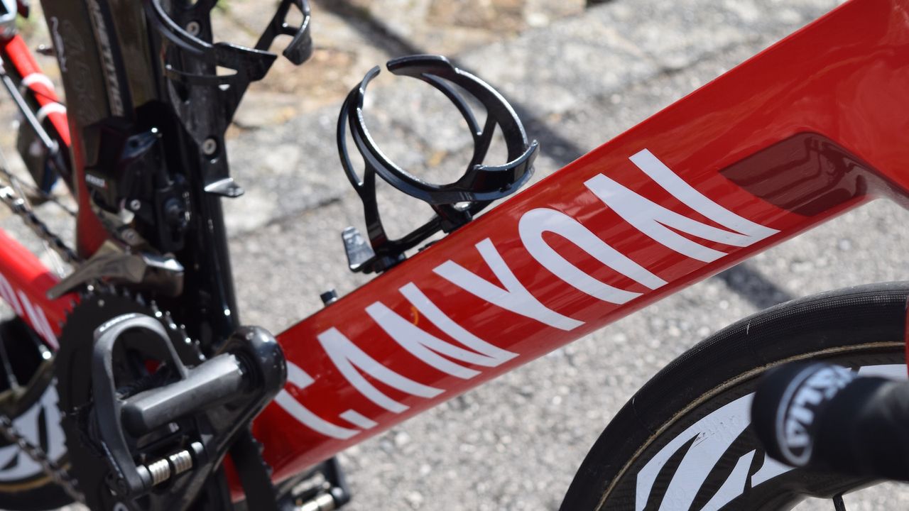 Canyon decals adorn the down tube