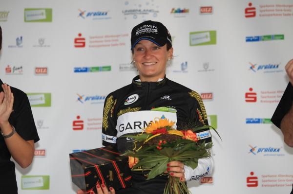 Elizabeth Armitstead (Garmin-Cervelo) in the sprints jersey