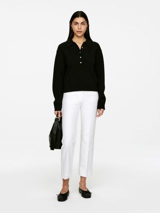 Press-Crease Cotton Trousers