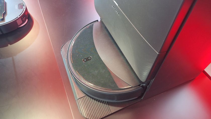 Roborock Saros 20 in its dock