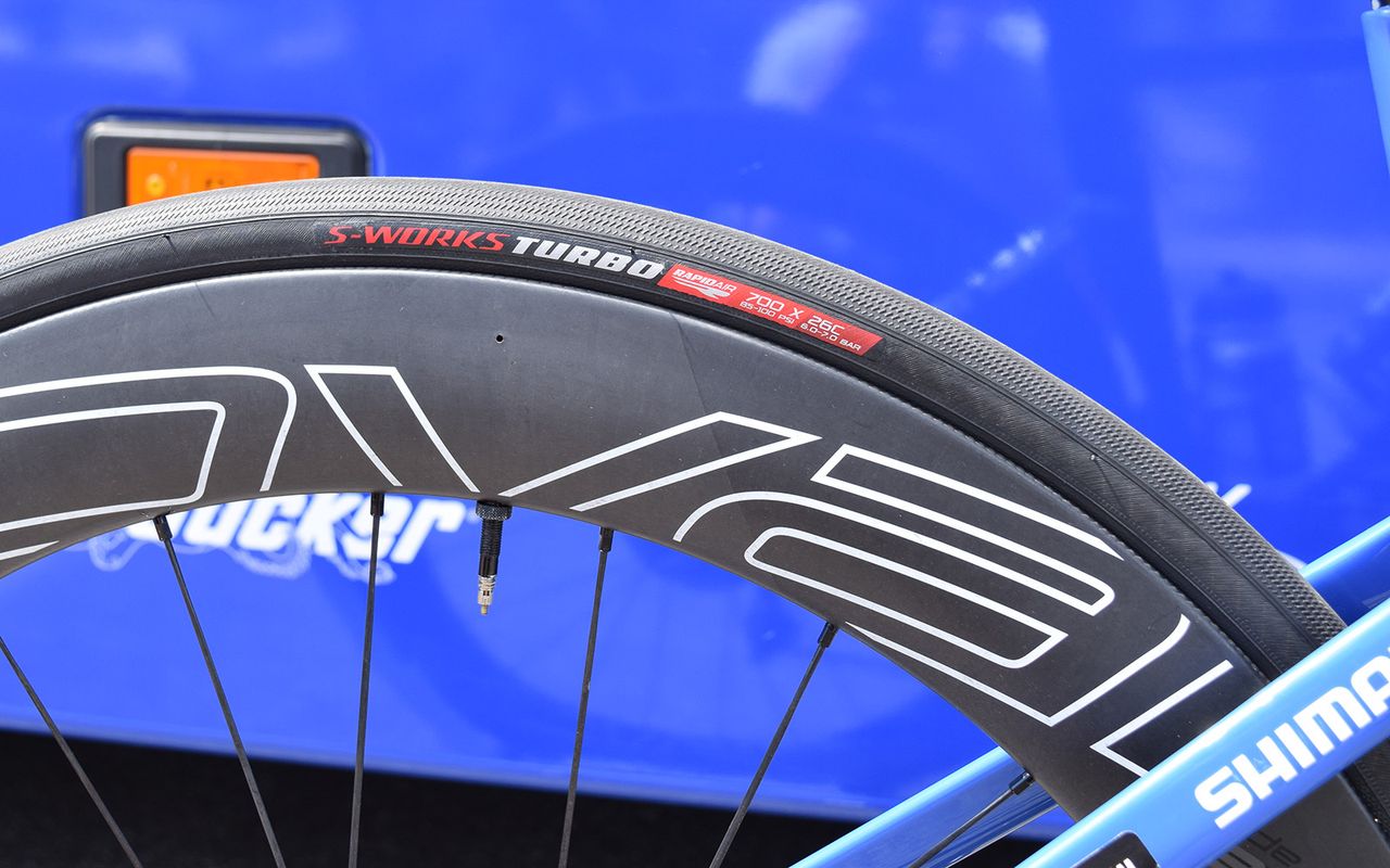 Specialized's sponsored teams generally run 26mm tyres, regardless of tubular, clincher or tubeless