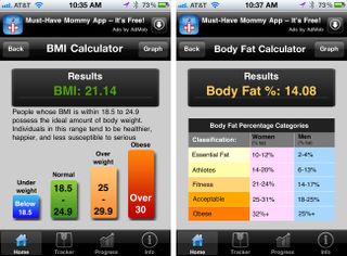 Fitter keeps track of any significant changes to BMI or body fat percentage or other measurements.