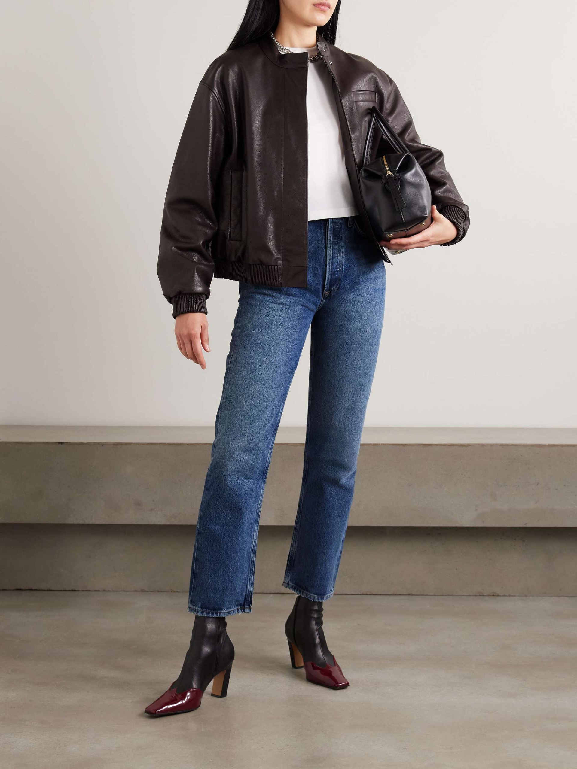 90's Pinch Waist Organic High-Rise Straight-Leg Jeans