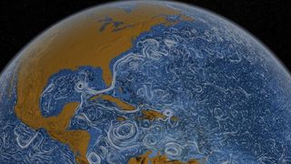 a visualization of ocean currents