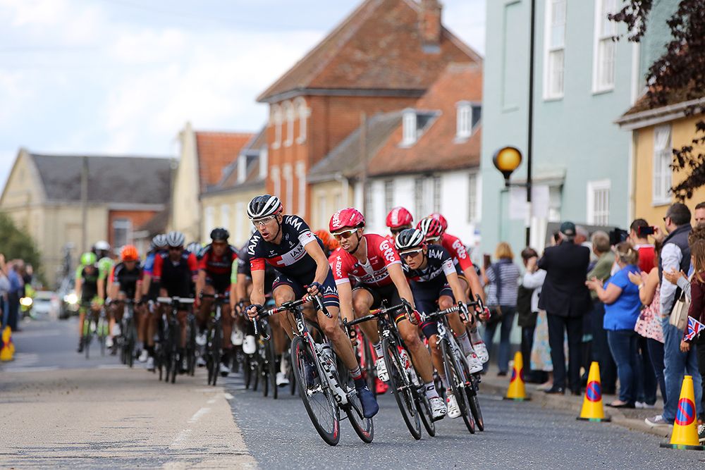 The peloton in action during stage 7.