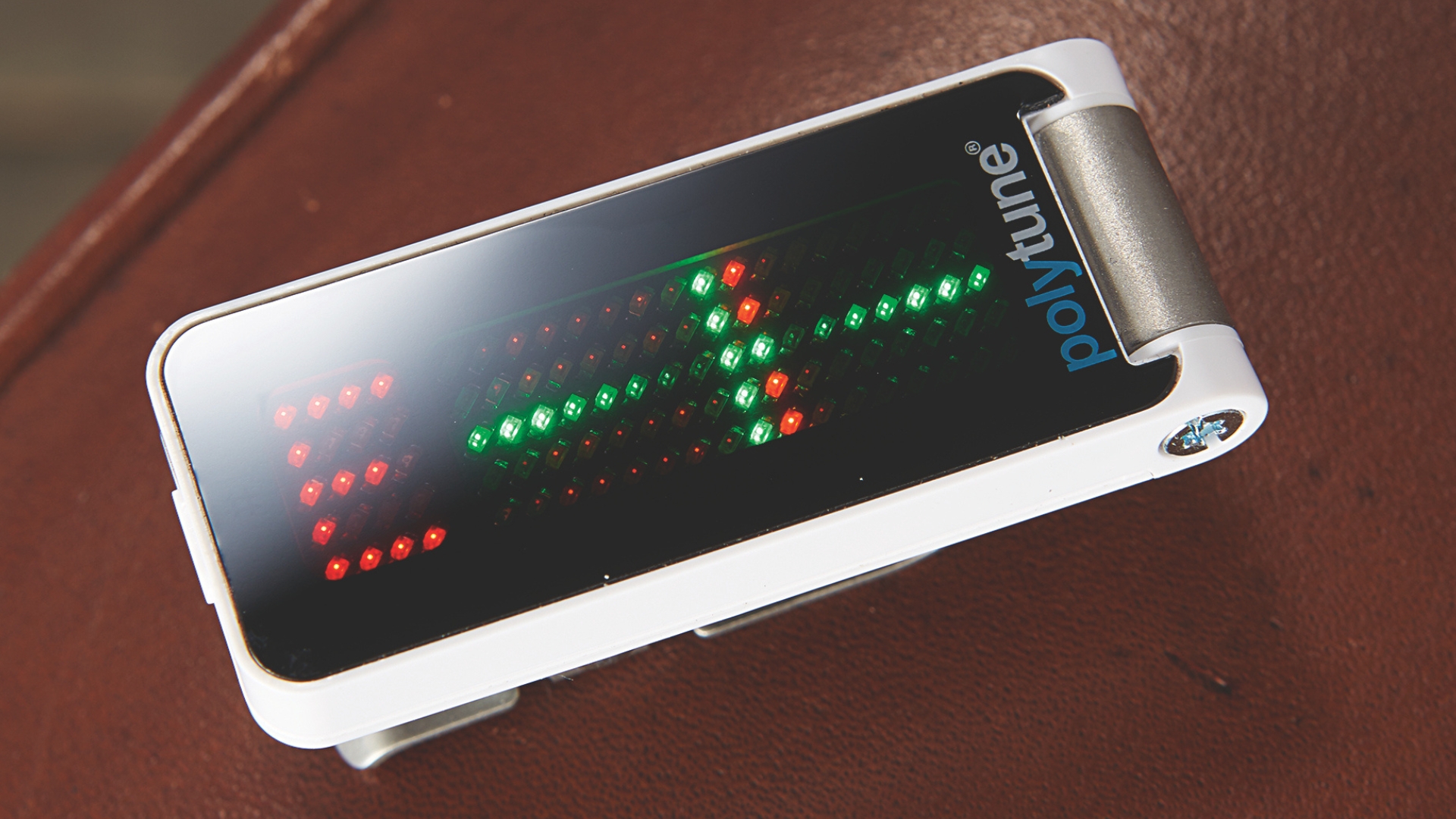 A TC electronic Polytune Clip clip-on guitar tuner