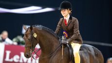 Training plaited ponies for the show ring: Abbie Farmer and Stretcholt Roulette pictured.
